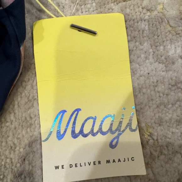 Maaji Anthropologie Sustainable Night Jungle Irene Reversible Bandeau Bikini - Picture 11 of 14